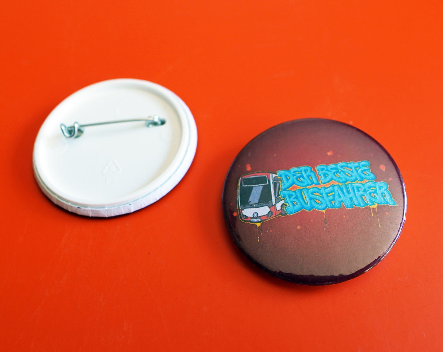 45mm. Nadelbutton für Fans mit Logo