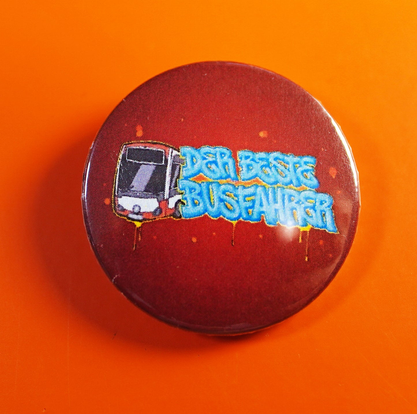 38mm. Nadelbutton für Fans mit Logo!