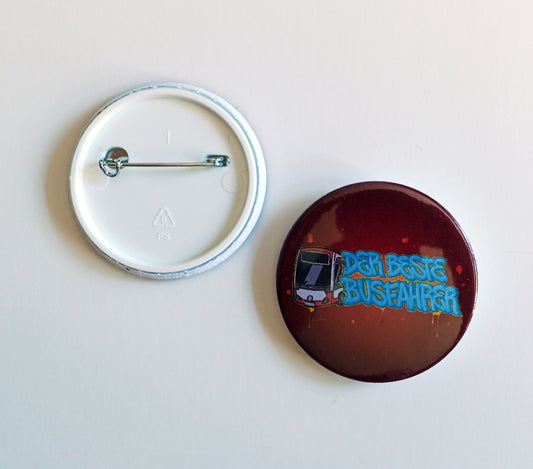 45mm. Nadelbutton für Fans  mit Logo